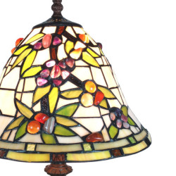 Stolní vitrážová lampa Tiffany Mabelle - 31*31*47 cm