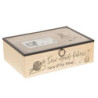 Dřevěný šicí box - 25*17*8 cm