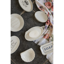 Porcelánová mýdlenka s ptáčky Poiré - 12*8*2 cm