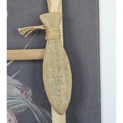 Dřevěná dekorace ryby - 7*3*30 cm