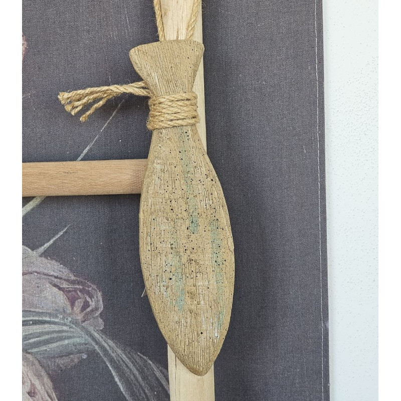 Dřevěná dekorace ryby - 7*3*30 cm