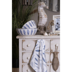 Dřevěná dekorace ryby - 7*3*30 cm