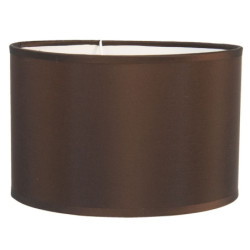 Hnědé textilní stínidlo na lampu Godard - Ø 25*16 cm