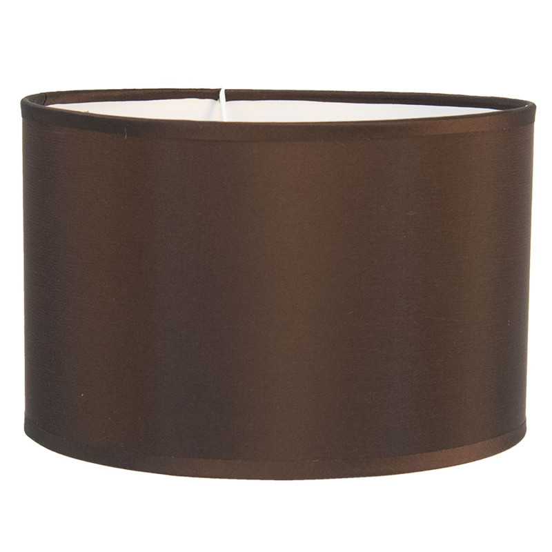 Hnědé textilní stínidlo na lampu Godard - Ø 25*16 cm