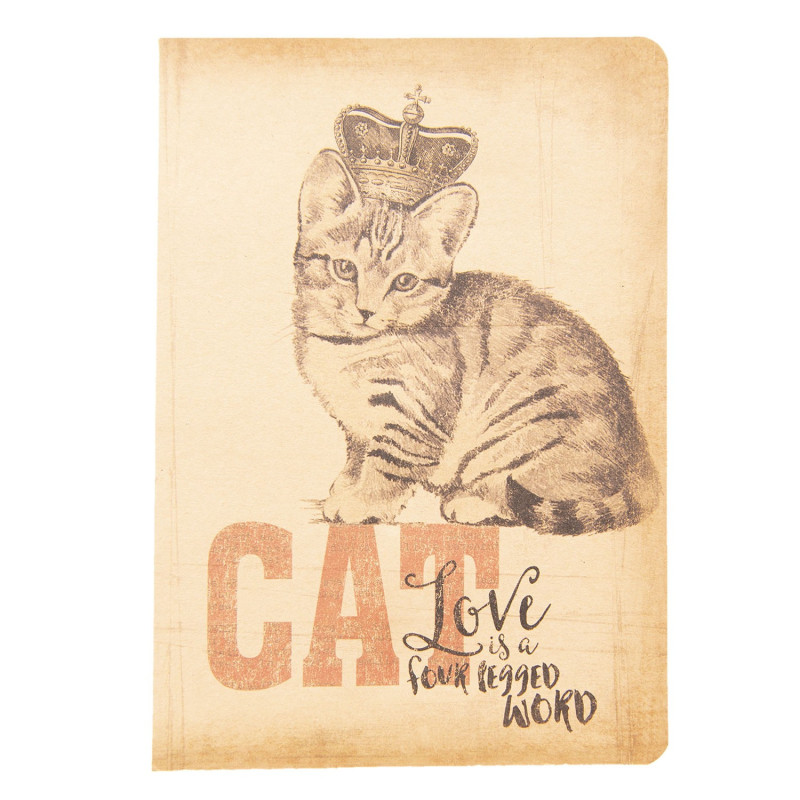 Zápisníček Cat s korunkou - 13*19*1 cm