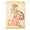 Zápisníček Cat s korunkou - 13*19*1 cm