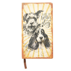 Zápisníček s pejsky Life is dog - 18*10*1 cm