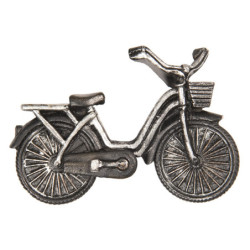 Magnet stříbrno šedé kolo - 8*2*5 cm