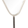 Stříbrné antik kovové stolní kosmetické zrcadlo - 14*9*43 cm