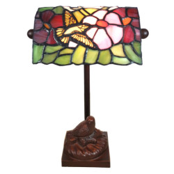 Stolní lampa Tiffany Oiseau - 15*15*33 cm