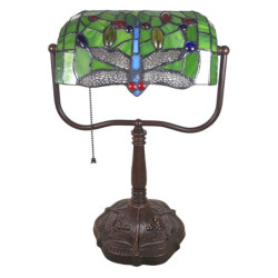 Stolní Tiffany lampa Libellule - 25*25*42 cm E27/max 1*60W