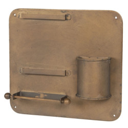 Retro nástěnný držák na toaletní papír - 30*5*28 cm