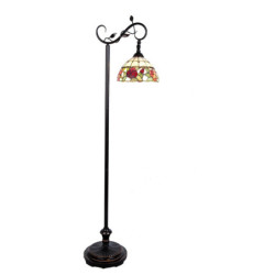Stojací lampa Tiffany Rosalin - 40*27*152 cm / E27/60w