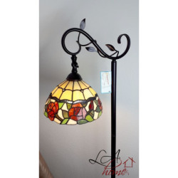 Stojací lampa Tiffany Rosalin - 40*27*152 cm / E27/60w