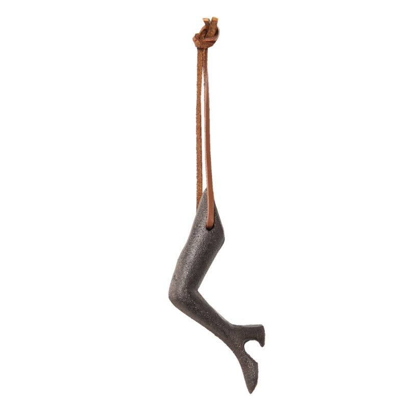 Kovový příruční otvírák na láhve ve tvaru dámské nohy s podpatkem - 3*2*10 cm