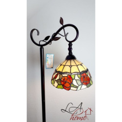 Stojací lampa Tiffany Rosalin - 40*27*152 cm / E27/60w