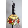 Stojací lampa Tiffany Rosalin - 40*27*152 cm / E27/60w