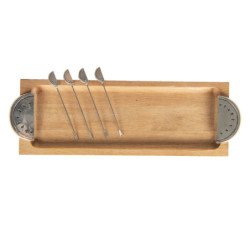 Dřevěné servírovací prkénko s melounem a párátky v dárkové krabičce - 44*14*4 cm