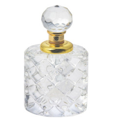 Flakón na parfém z broušeného skla Cristal - 4 cm