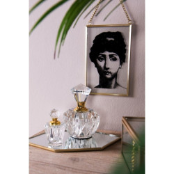 Malý flakón na parfém ze skla Cristal - 4 cm