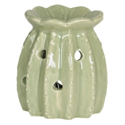 Zelený aroma svícen Makovice - Ø 9*10 cm