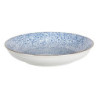 Hluboký talíř modré kvítky BlueFlow - Ø20*4 cm
