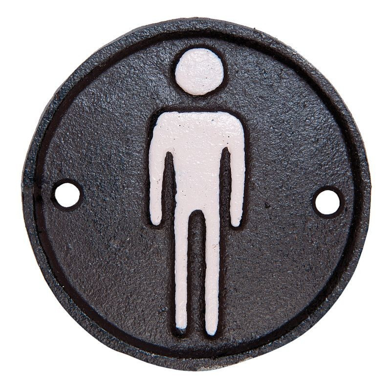 Litinové označení wc páni