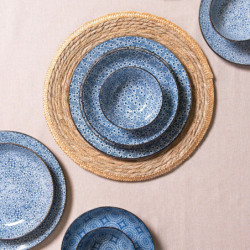 Dezertní talíř s modrými kvítky BlueFlowers - Ø 21 cm