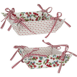 Košík na pečivo Strawberries And Cherries - 35*35 cm