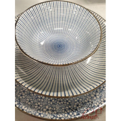 Jídelní talíř modré kvítky BlueFlow - Ø26 cm