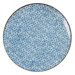 Jídelní talíř s modrými kvítky BlueFlowers - Ø  26 cm