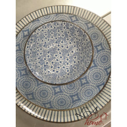 Miska modré kvítky BlueFlow - Ø13*6 cm