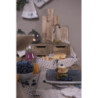 Miska s modrým květinovým ornamentem BlueSnow - Ø 13*6 cm