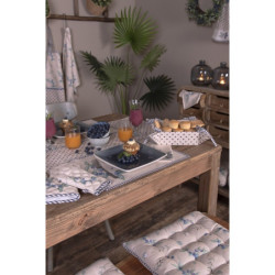 Miska s modrým květinovým ornamentem BlueSnow - Ø 13*6 cm