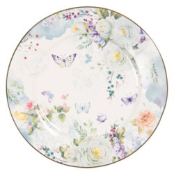 Porcelánový dezertní talíř Butterfly - Ø 19*2 cm