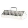 Plechový zásobník s boxy - 50*26*23 cm