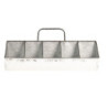 Plechový zásobník s boxy - 50*26*23 cm