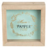 Dřevěná pokladnička Mum's Pamper - 14*5*14 cm