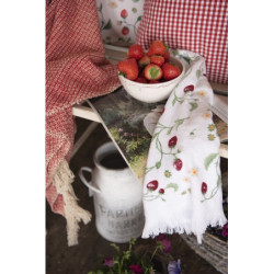 Bílá konev Farmers market - 15*26 cm