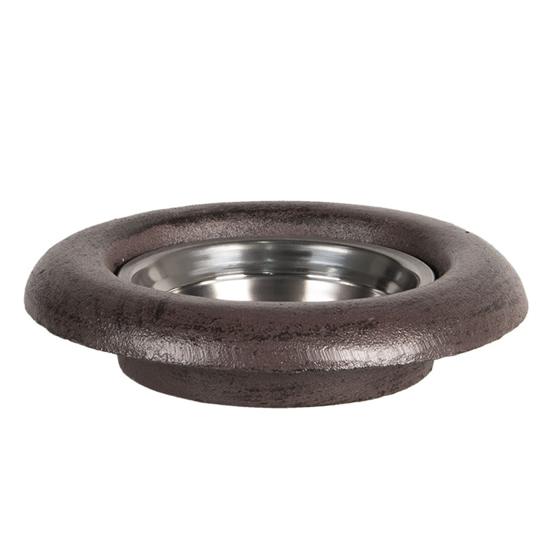 Miska v kovovém kruhovém stojanu - Ø 22*5 cm