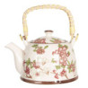 Porcelánová konvice na čaj se sakurou - 18*14*12 cm / 0,8L