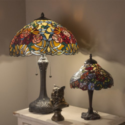 Stolní lampa Tiffany - 	Ø 26*40 cm 1x E14
