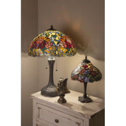 Stolní lampa Tiffany - 	Ø 26*40 cm 1x E14