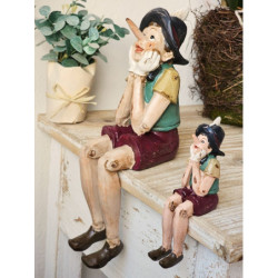 Dekorace sedící Pinocchio  - 4*7*15 cm