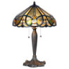 Stolní lampa Tiffany - 	Ø 41*61 cm 2x E27