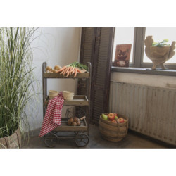 Červeno-bílá kostkovaná bavlněná utěrka Apple Yard - 50*70 cm