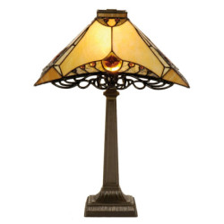 Stolní lampa Tiffany - 	Ø 50*49 cm 1x E14