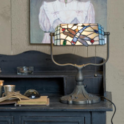 Stolní lampa Tiffany - 	27*20*36 cm 1x E27
