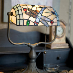 Stolní lampa Tiffany - 	27*20*36 cm 1x E27