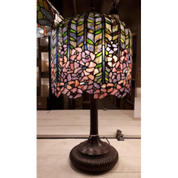 Stolní lampa Tiffany - 	Ø 40*84 cm 3x E27